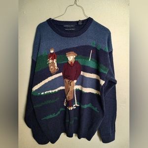 Mens Northern Isles Size Large Golf Sweater